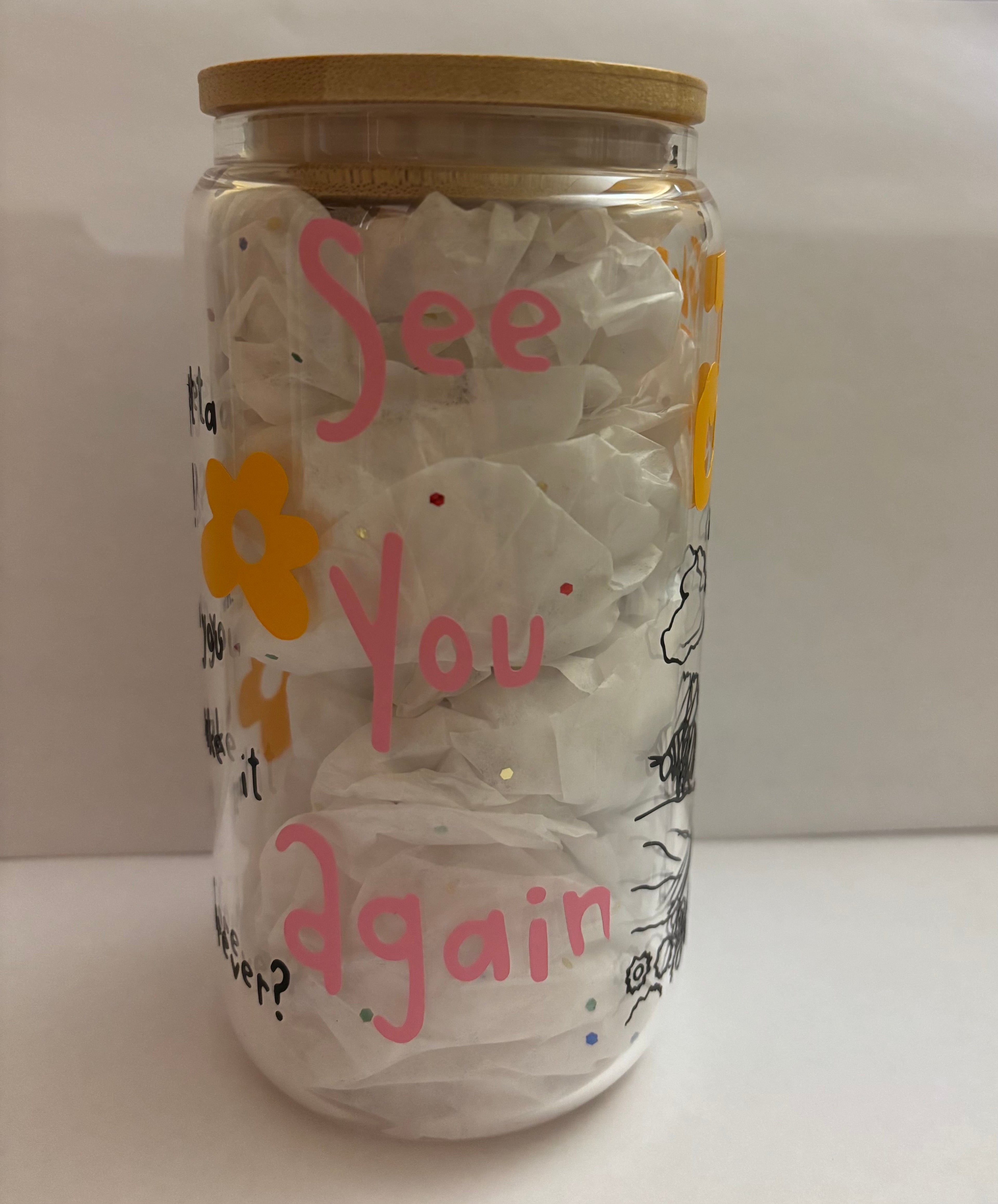 Tyler, The Creator Glass Iced Coffee Cup: Bamboo Lid & Glass Straw